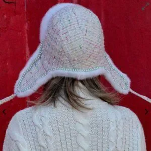 Tasha Tarno | Accessories | Tweed And Fur Trapper Hat With  display picture 1